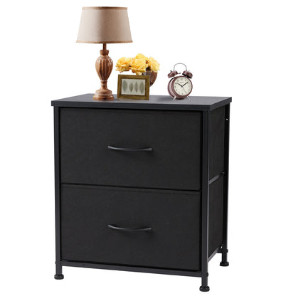 2 Drawer Bedside Coffee Sofa Tea Table Storage