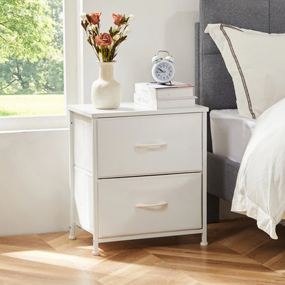 2 Drawer Bedside Coffee Sofa Tea Table Storage