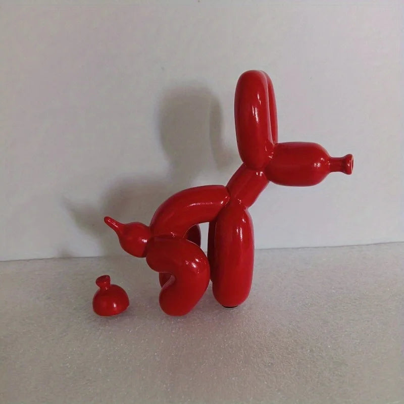 Dog Balloon Statue  Abstract Ceramic Ornament Figurine