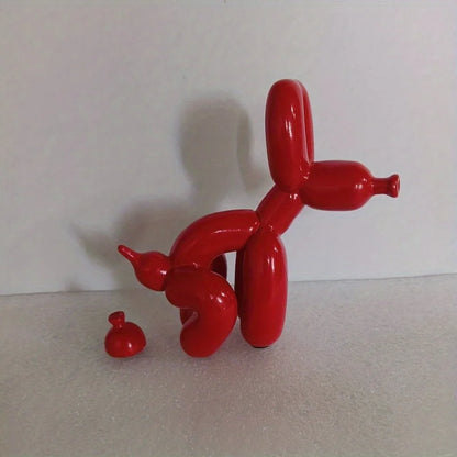 Dog Balloon Statue  Abstract Ceramic Ornament Figurine