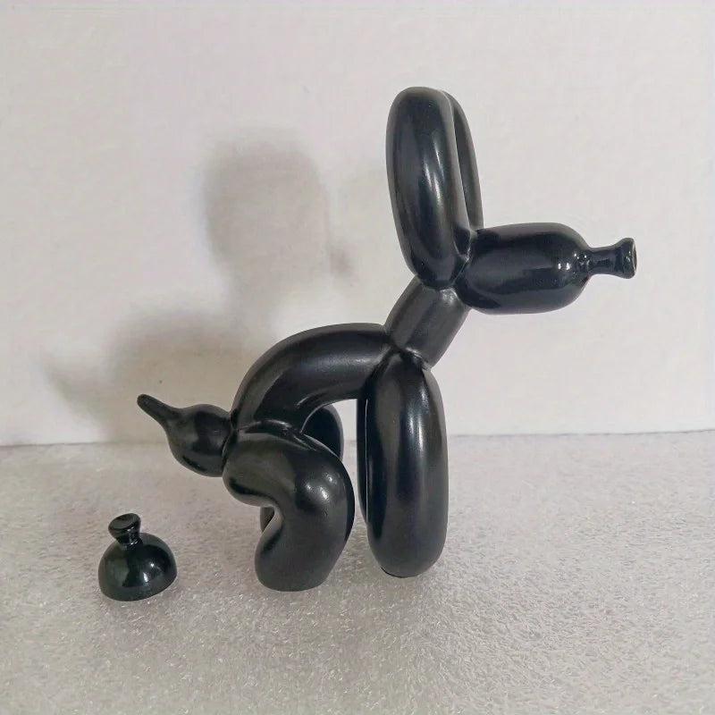 Dog Balloon Statue  Abstract Ceramic Ornament Figurine