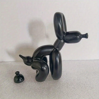 Dog Balloon Statue  Abstract Ceramic Ornament Figurine