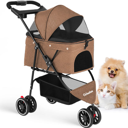 Portable Travel Foldable Dog Cat Carrier Strolling
