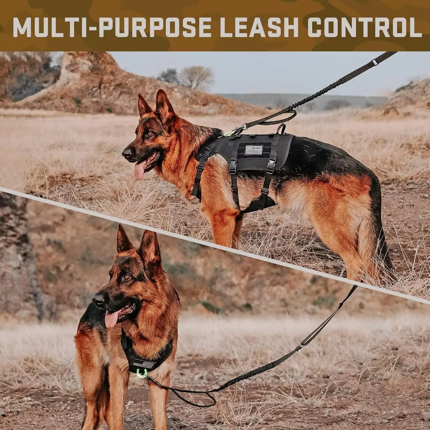 No-Pull Medium Tactical Dog Harness with Handle