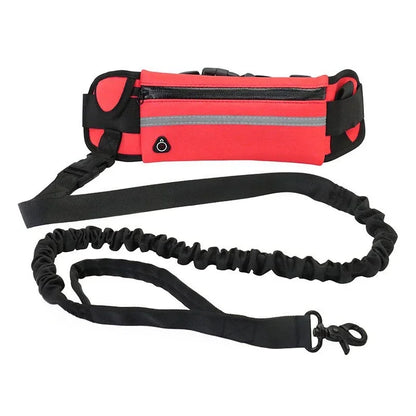 Hands Free  Reflective Dog Leash  Waist Bag