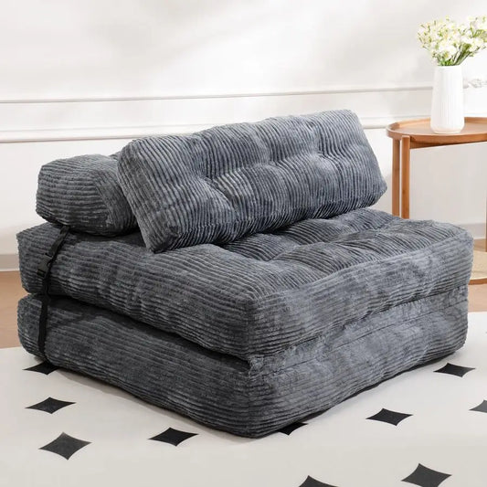 Convertible Sofa Bed with HighDensity Support Foam