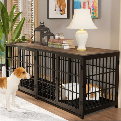 Furniture Style Dog/Pet Kennel with Removable Tray