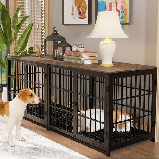 Furniture Style Dog/Pet Kennel with Removable Tray