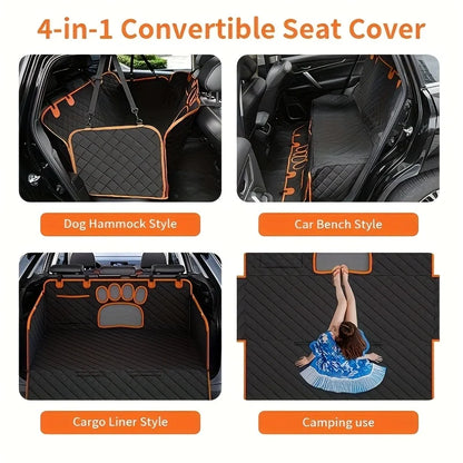 Heavy Duty Hammock Pet Rear Seat Cover
