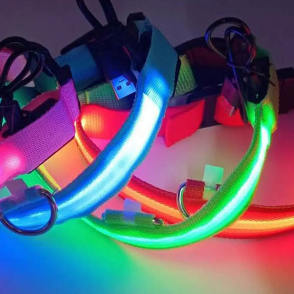 Adjustable LED Pet Harness USB Rechargeable Light