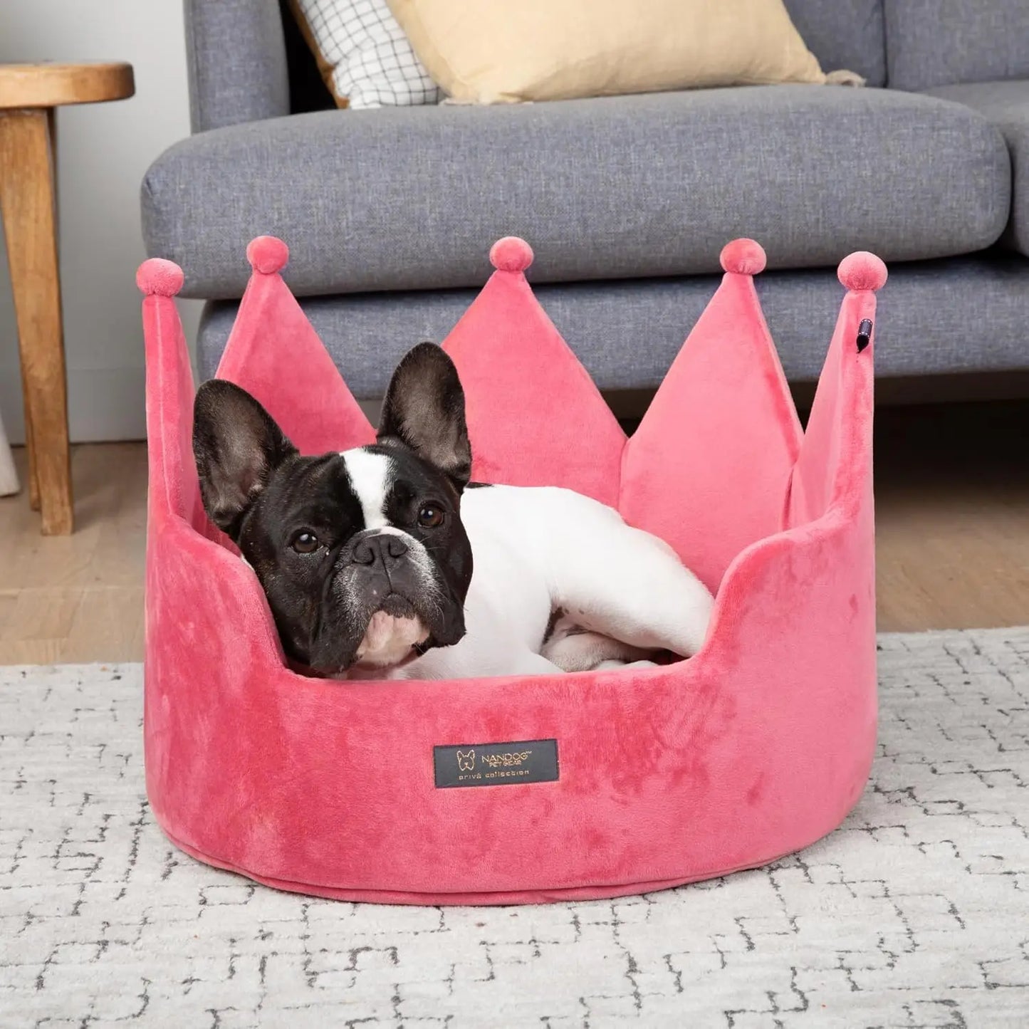 Cozy Crown Pet Bed for Small Pets