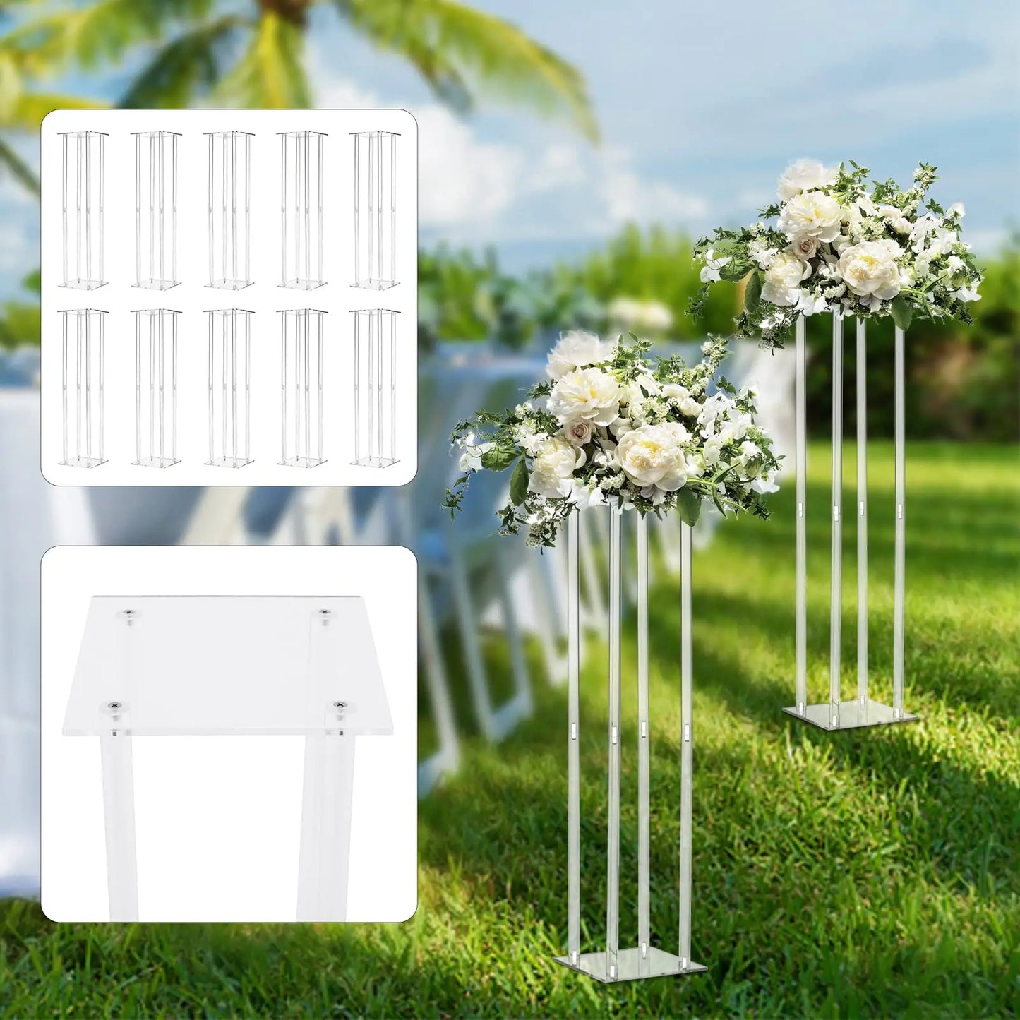 Elegant Acrylic Flower /Vase Stand  and Tabletop Display