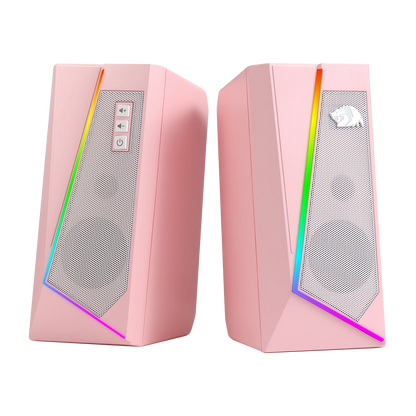 Redragon GS520 RGB Desktop Speakers, 2.0 Channel PC Stereo Speaker