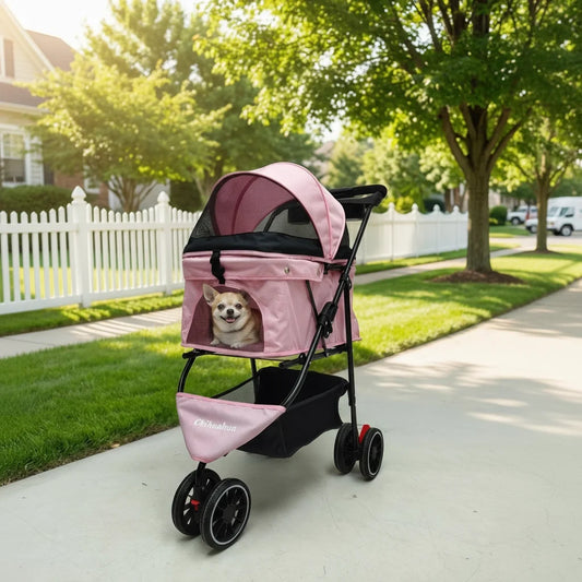 Portable Travel Foldable Dog Cat Carrier Strolling