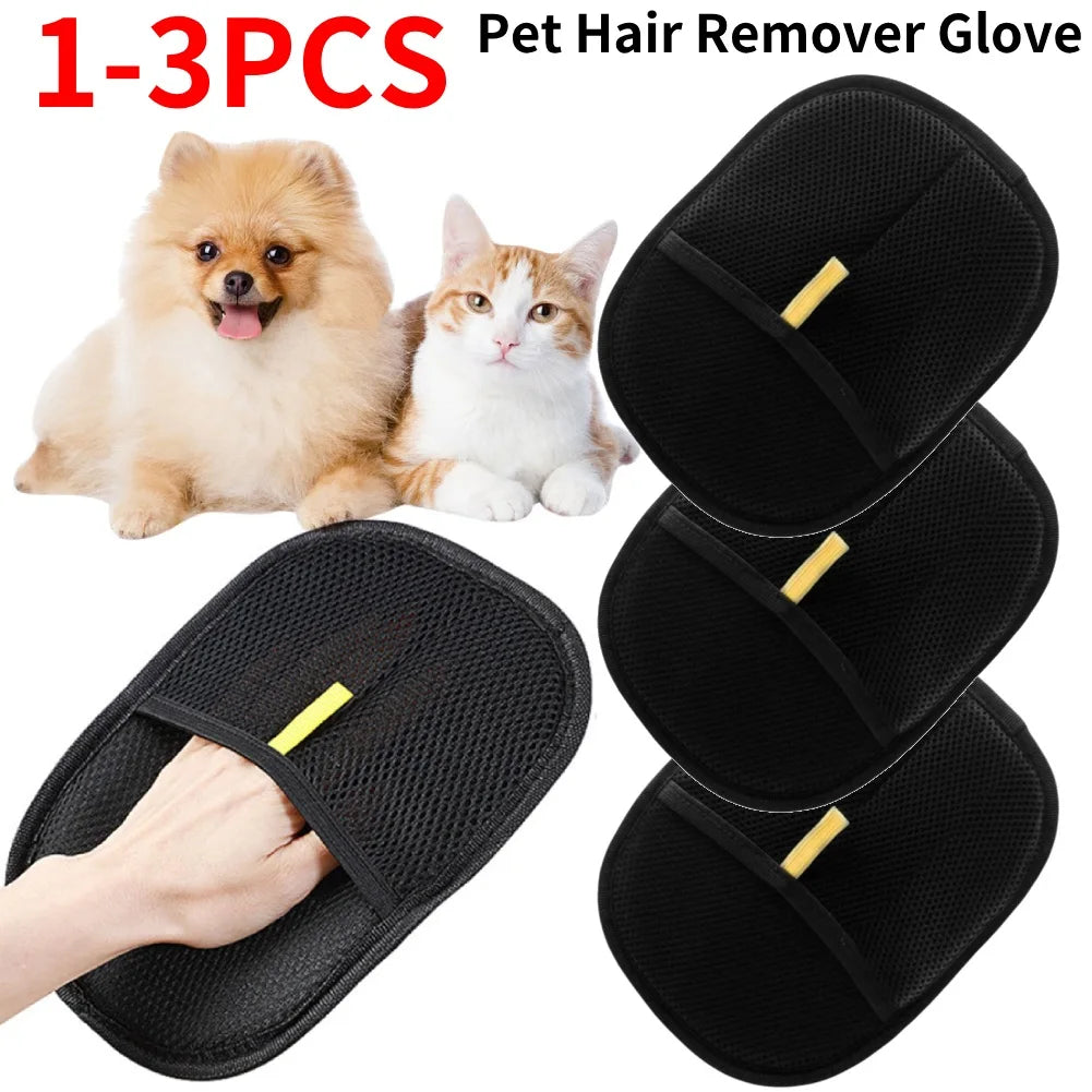 Deshedding Glove pet hair remover dogs/cats