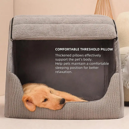 Dog Bed House with 30D Memory Sponge
