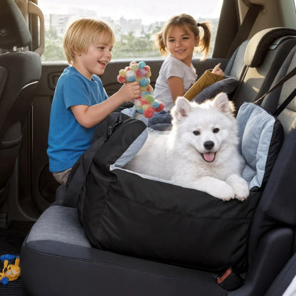 Portable Dog Car Seat with Storage Pocket