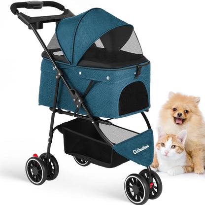 Portable Travel Foldable Dog Cat Carrier Strolling