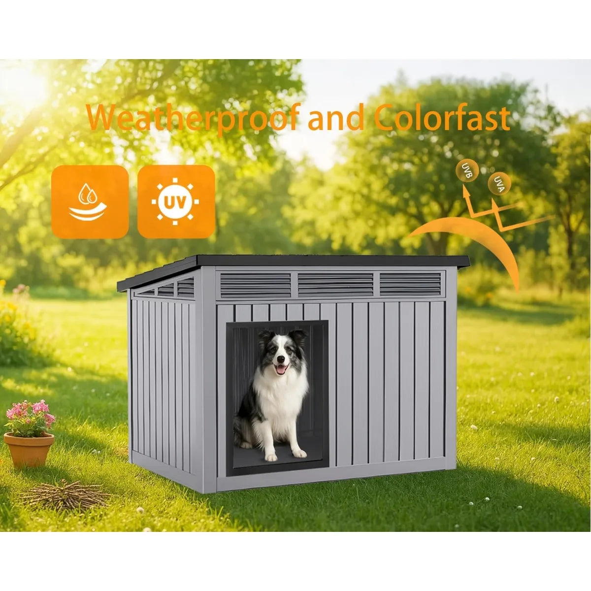 Waterproof Dog House for Small/Medium Dogs