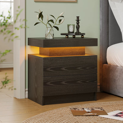 EndTable with LED Lights for Bedroom/Living Room