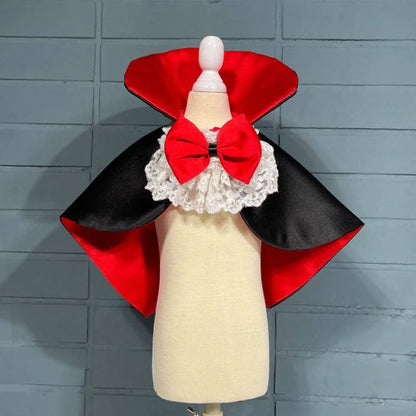 Halloween Vampire Cape Pet Clothes Outfits Holiday