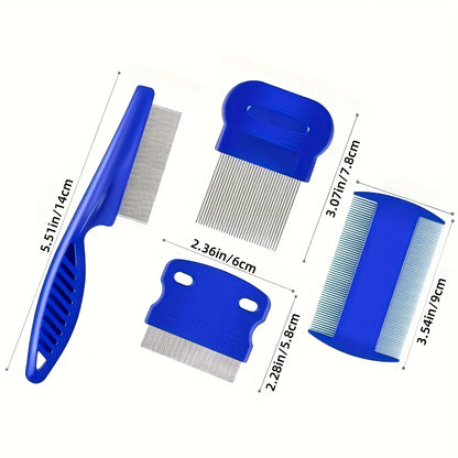 Stainless Steel pet Comb with Round Teeth