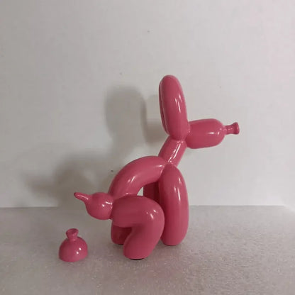 Dog Balloon Statue  Abstract Ceramic Ornament Figurine