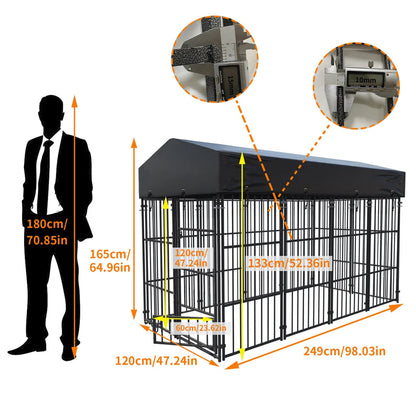 Large Dog Kennel/Playpen Pet Run with Roof