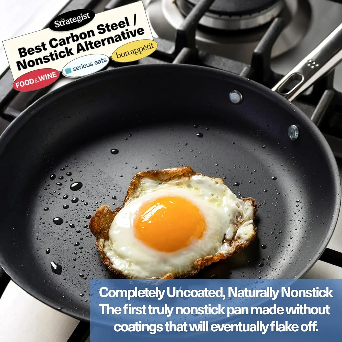 Naturally Nonstick Surface Carbon Steel Frying