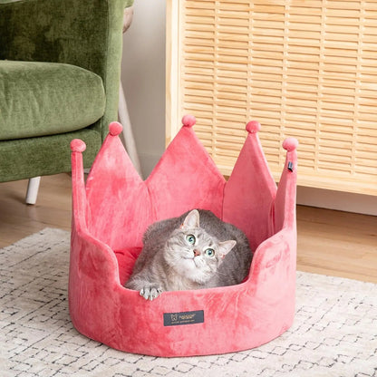 Cozy Crown Pet Bed for Small Pets
