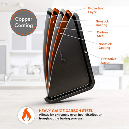 10-Piece Nonstick Carbon Steel Baking Pan Set
