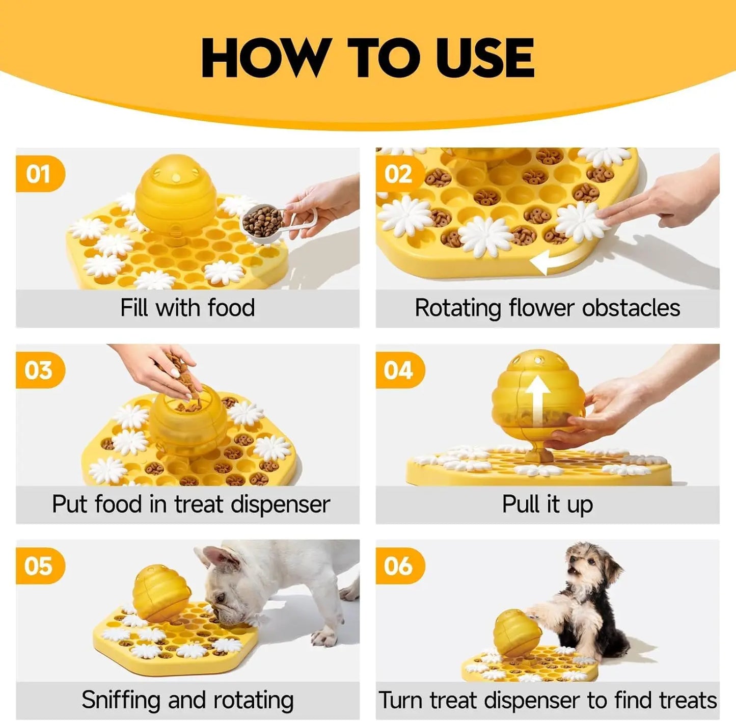 Dog Puzzle Feeder Toys for IQ Training