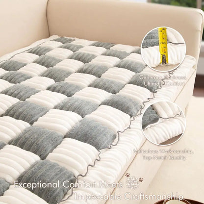 Washable Sectional Fleece Couch Cover for Pets