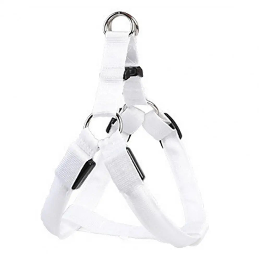 Adjustable LED Pet Harness USB Rechargeable Light