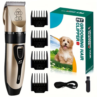 Professional USB rechargeable pet grooming tool set