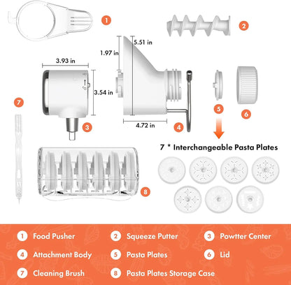 KitchenAid Mixer Pasta Attachment with 7 Plates