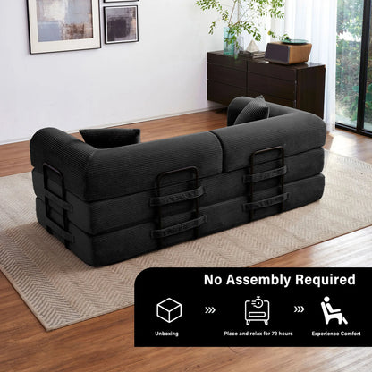 Boneless Couch Foldable Convertible Futon Sleeper Sofa