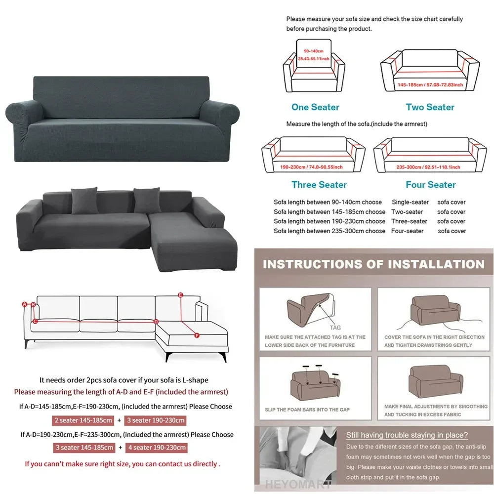 Washable Pets Friendly Stretch Couch Furniture Protector