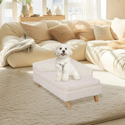 Waterproof Pet Sofa Bed with Wood Legs