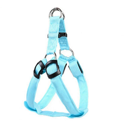 Adjustable LED Pet Harness USB Rechargeable Light