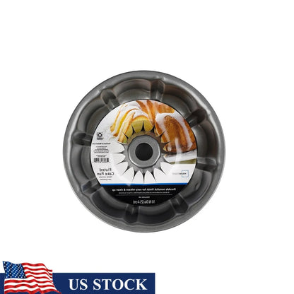 10 Inch Round Nonstick Fluted Cake Pan