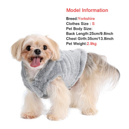 Soft Fleece Pet Dog Clothes Cute Hoodie