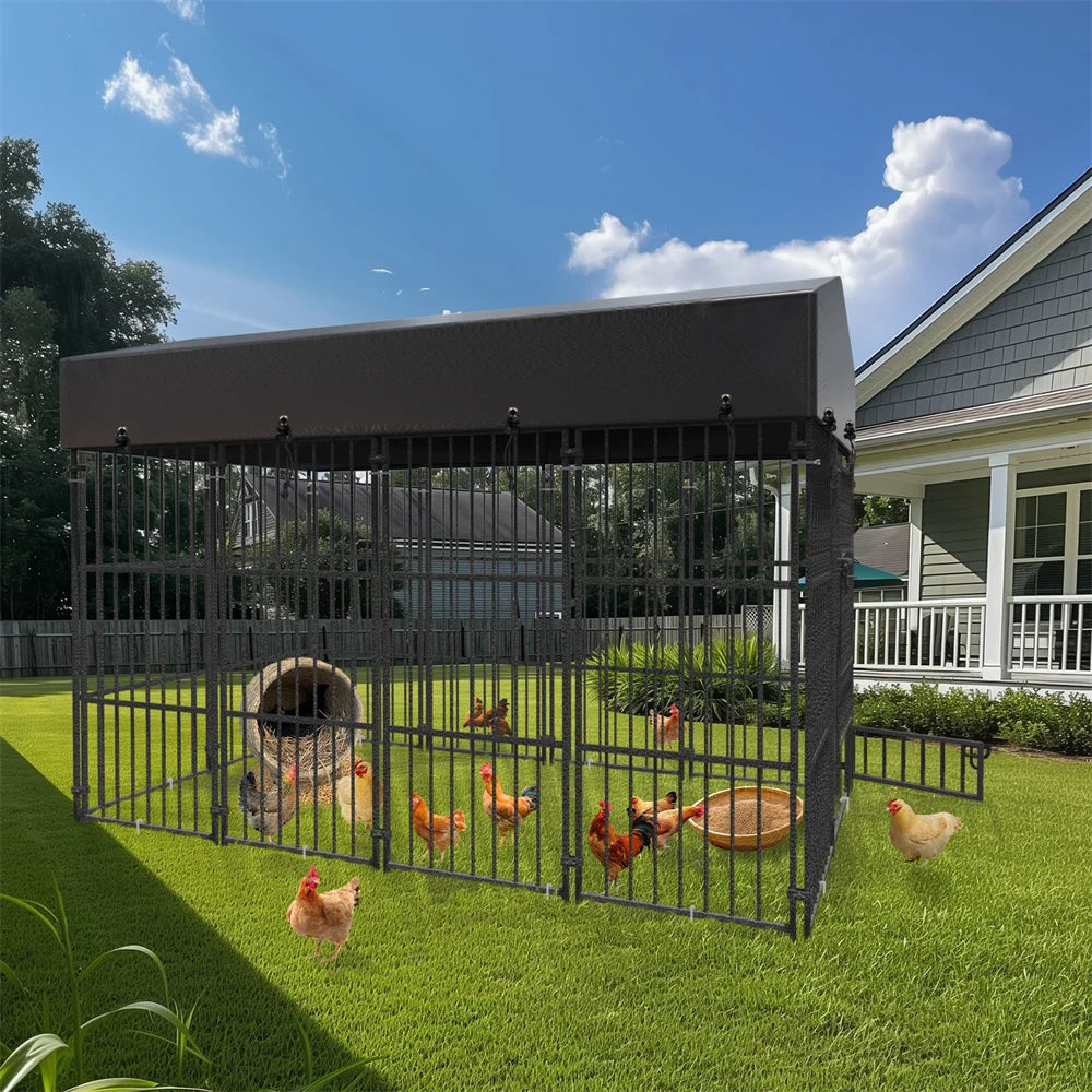 Large Dog Kennel/Playpen Pet Run with Roof