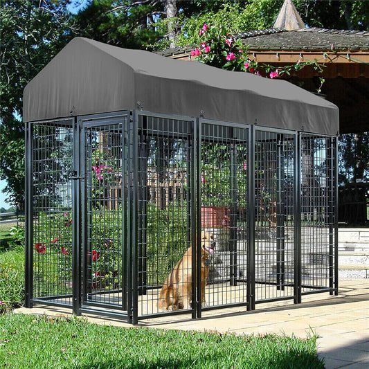 Large Dog Kennel/Playpen Pet Run with Roof