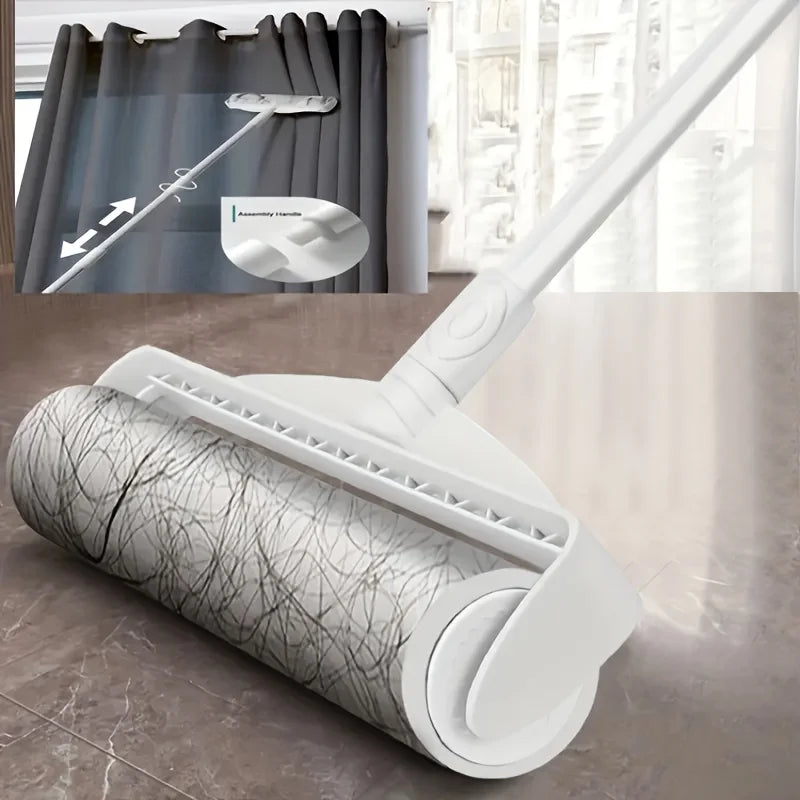 Extendable Pet Hair Roller – Fast Fur Removal for Furniture & Floors