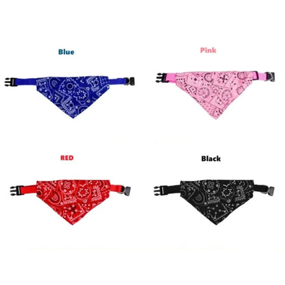 Cat/Dog Collar Pet Bibs Adjustable Dog Cat Necktie Pet Triangular Saliva Tie Scarf Dog Bandana Collar Triangle Bib Neckerchief