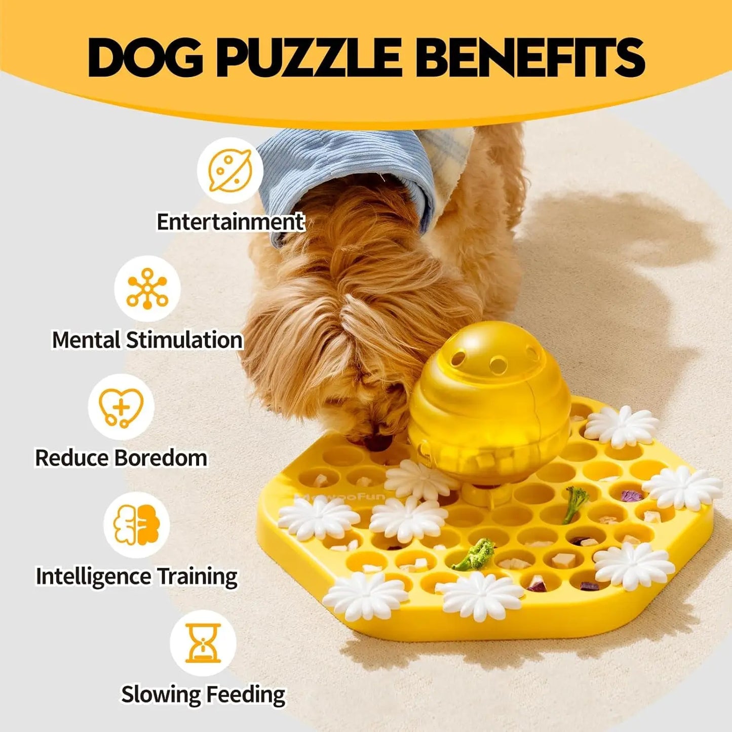 Dog Puzzle Feeder Toys for IQ Training