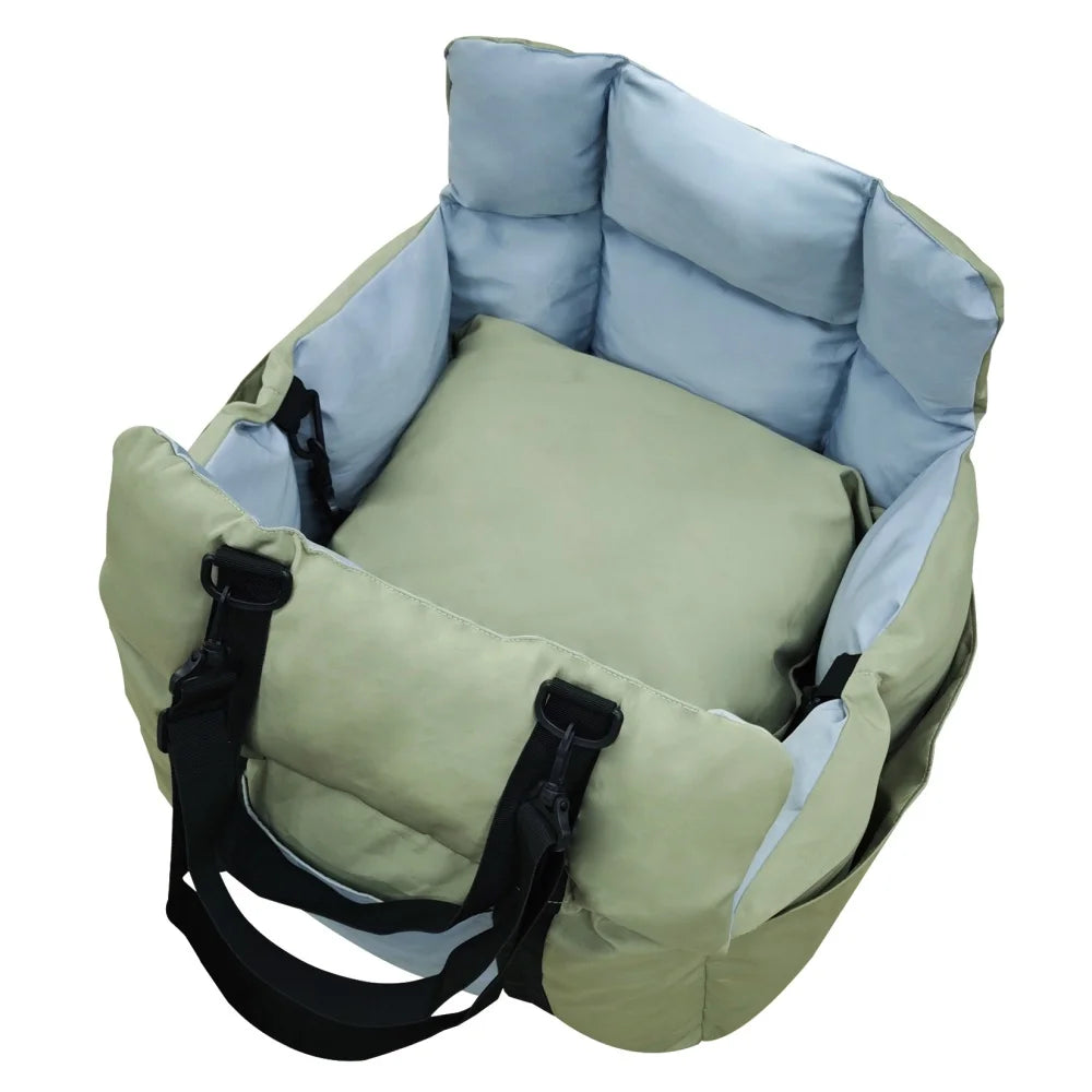 Portable Dog Car Seat with Storage Pocket