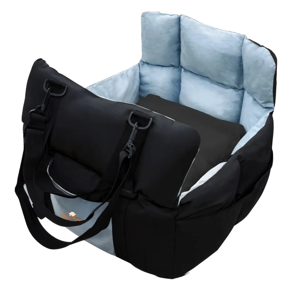 Portable Dog Car Seat with Storage Pocket