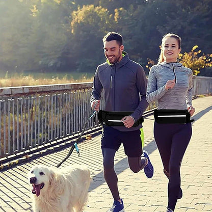 Hands Free  Reflective Dog Leash  Waist Bag